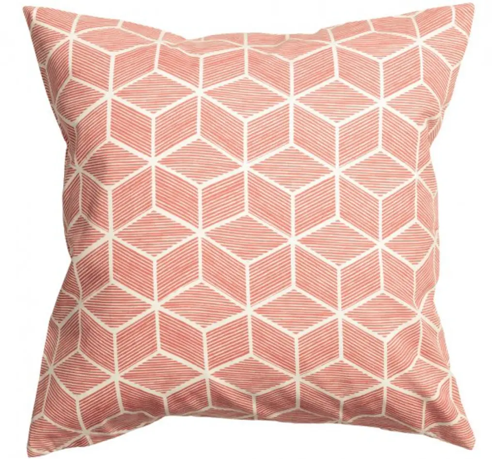 Coral Cotton Cushion Cover