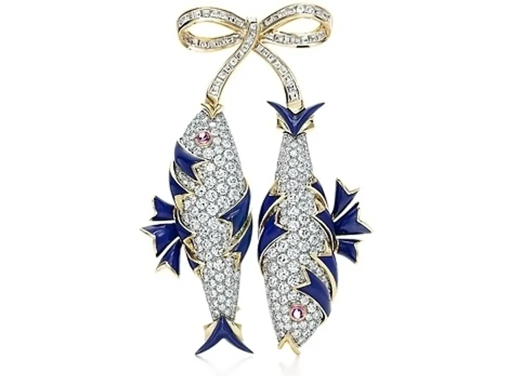 Jean Schlumberger Diamond Two-Fish Brooch