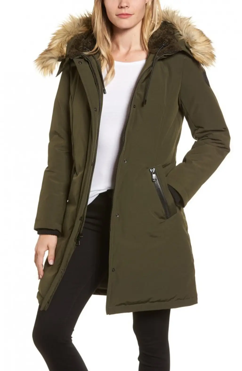 fur clothing, fur, coat, hood, overcoat,