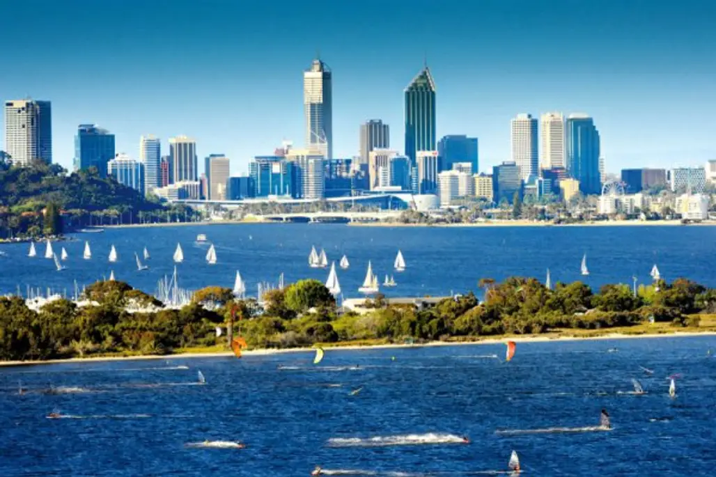 Perth, skyline, horizon, city, geographical feature,