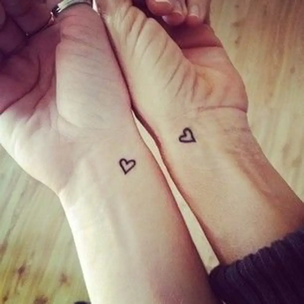 Tiny hearts temporary tattoos | Pepper Ink