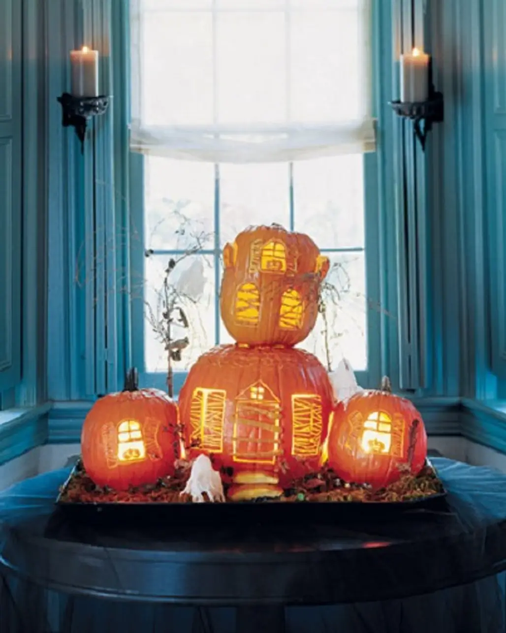 Spooky Haunted House Pumpkin Carving Ideas...