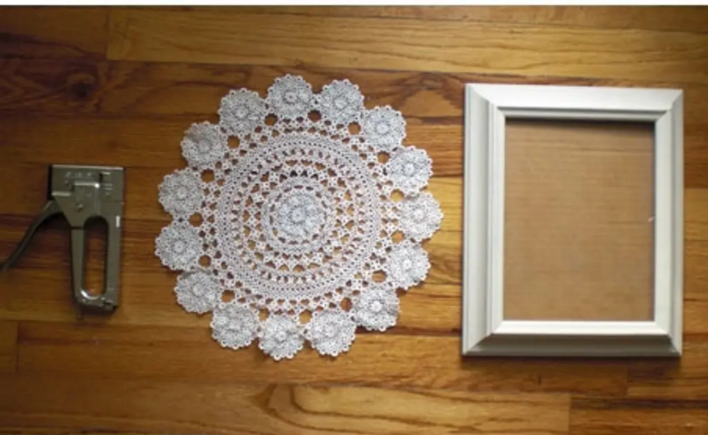 Framed Doily or Lace