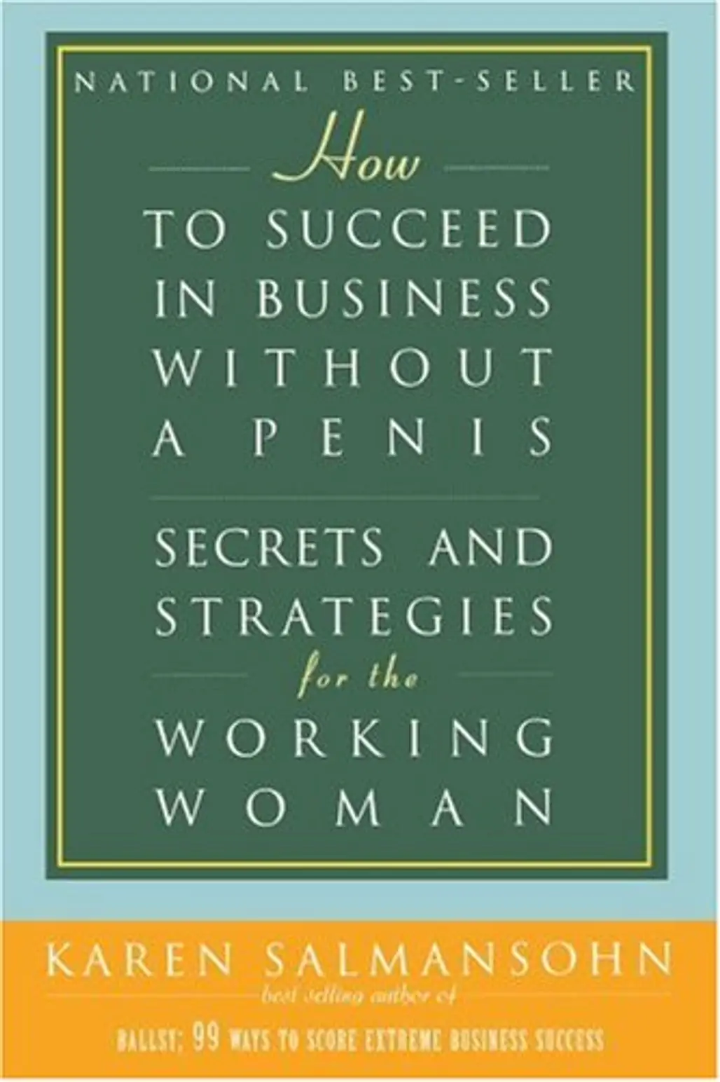 How to Succeed in Business without a Penis: Secrets and Strategies for the Working Woman by Karen Salmonsohn
