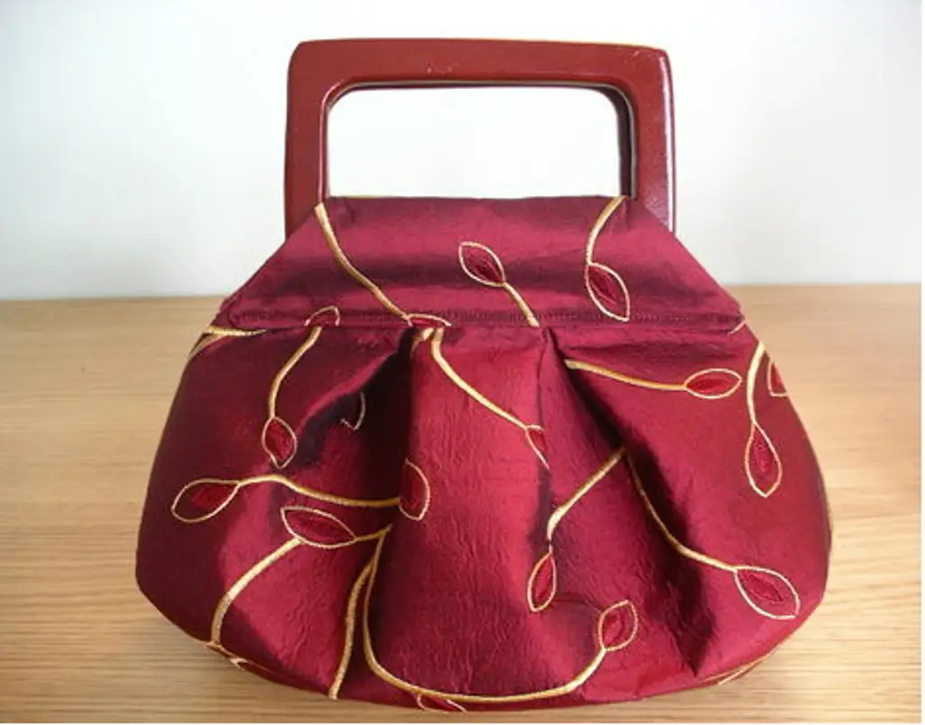 Pleated and Darted Purse