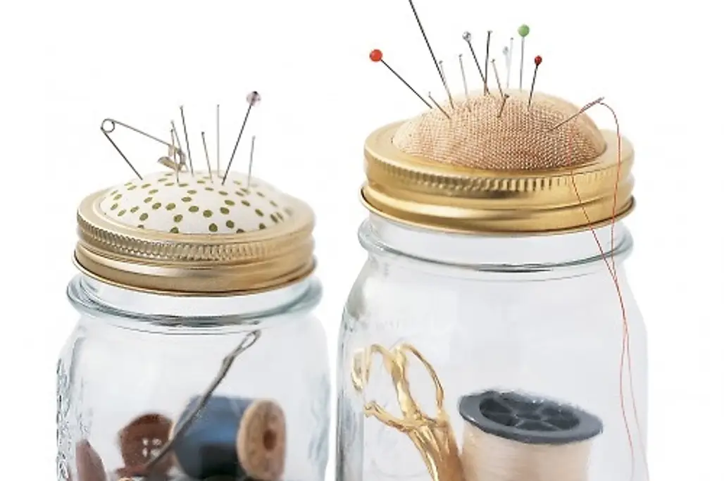 Sewing Kit in a Jar