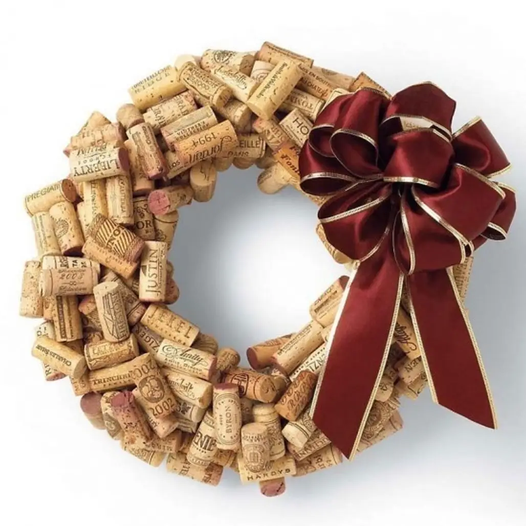 Turn Wine Corks into a Wreath