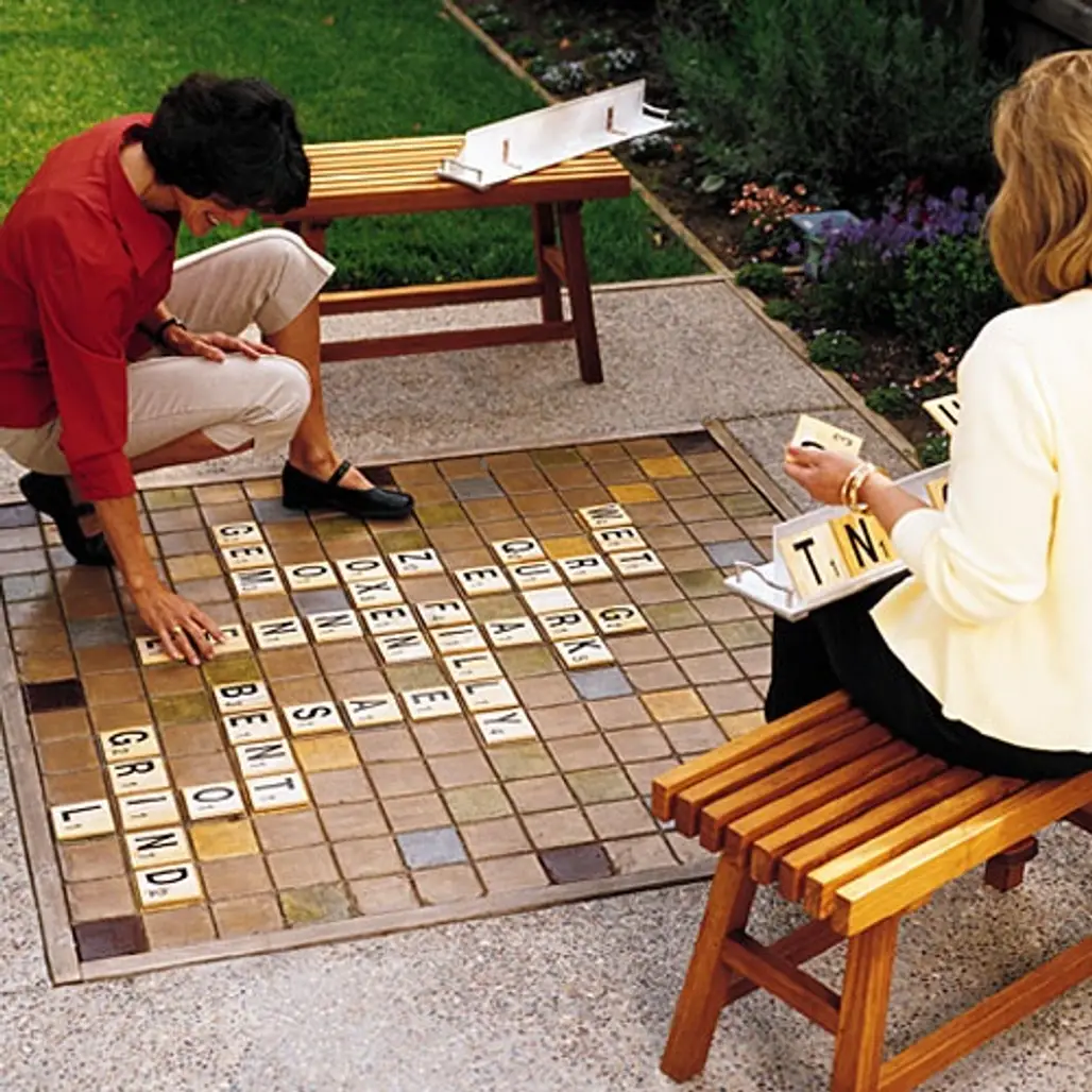 Outdoor Tile Scrabble Board