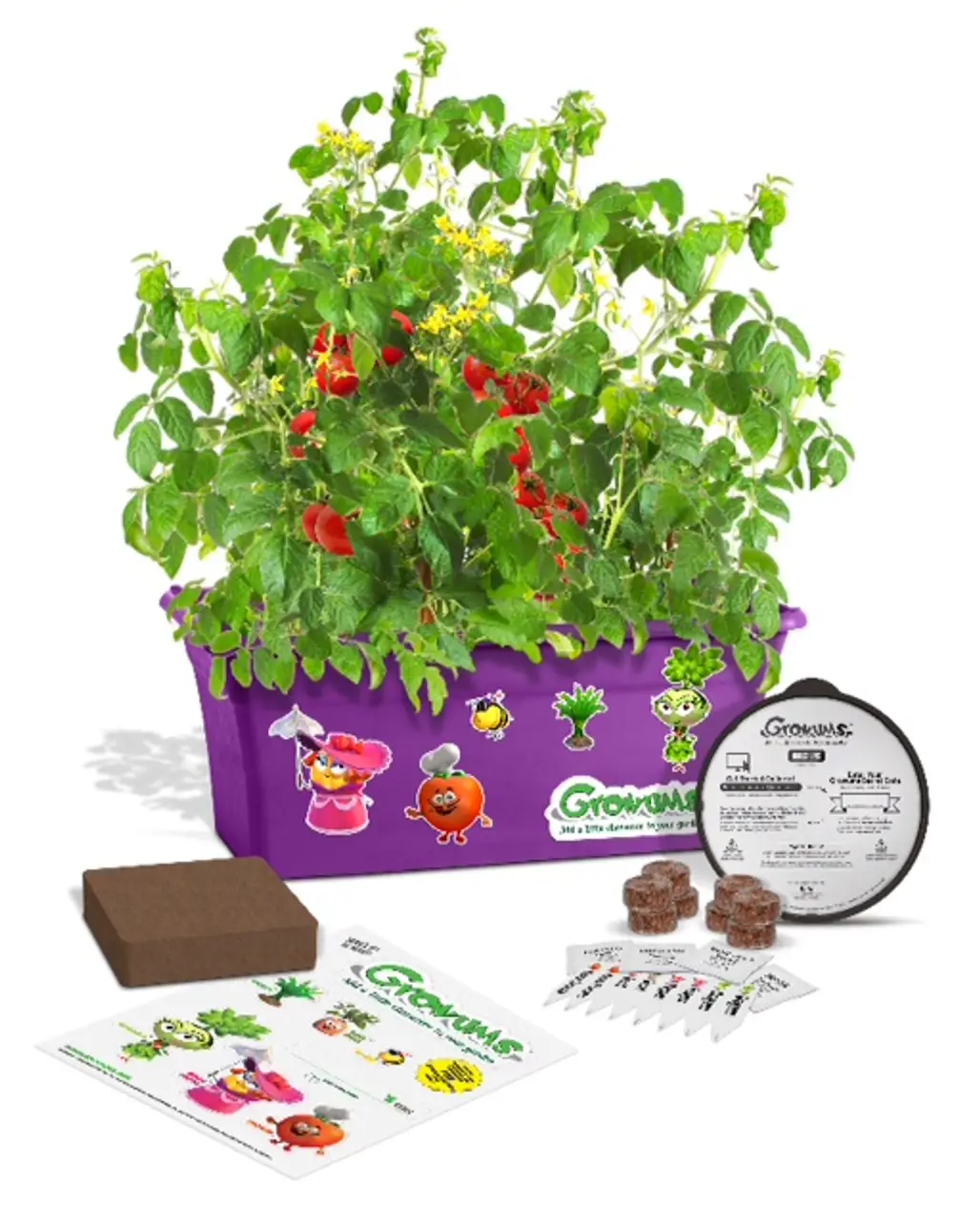 Growums Videos and Vegetable Seed Kits for Kids Growing Food