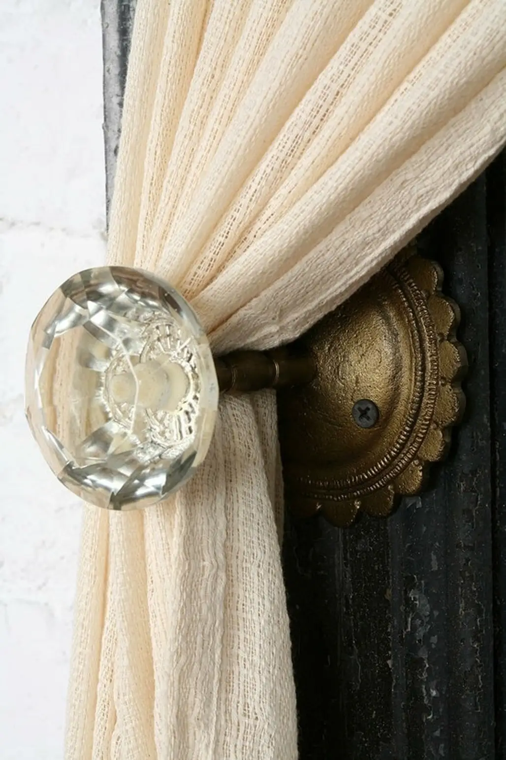 Antique Door Knob Curtain Tie-Back