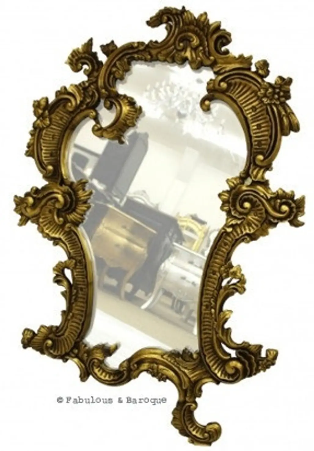 Claudette Mirror - Gold Leaf
