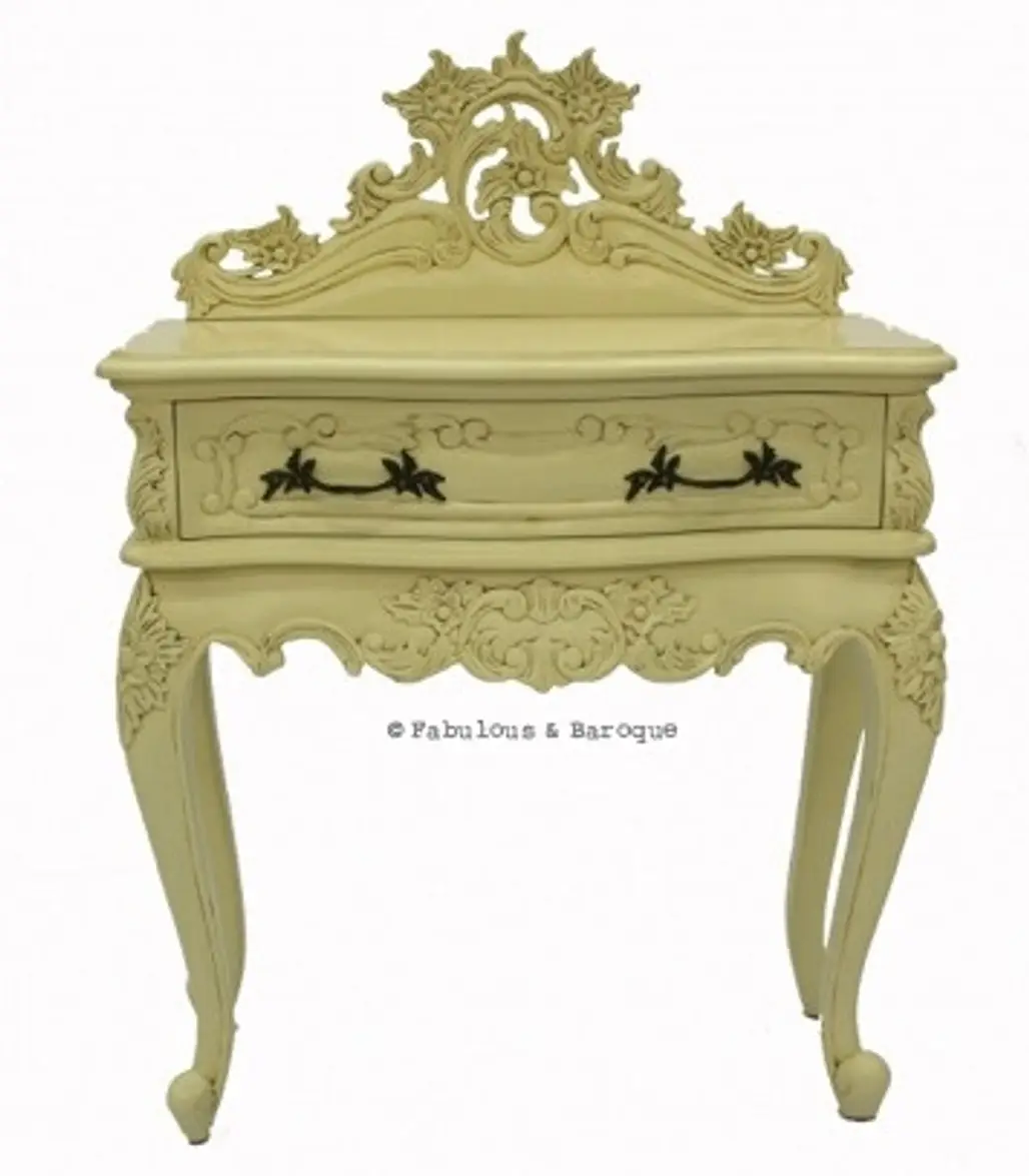 Royal Fortune Montespan Side Table - Ivory