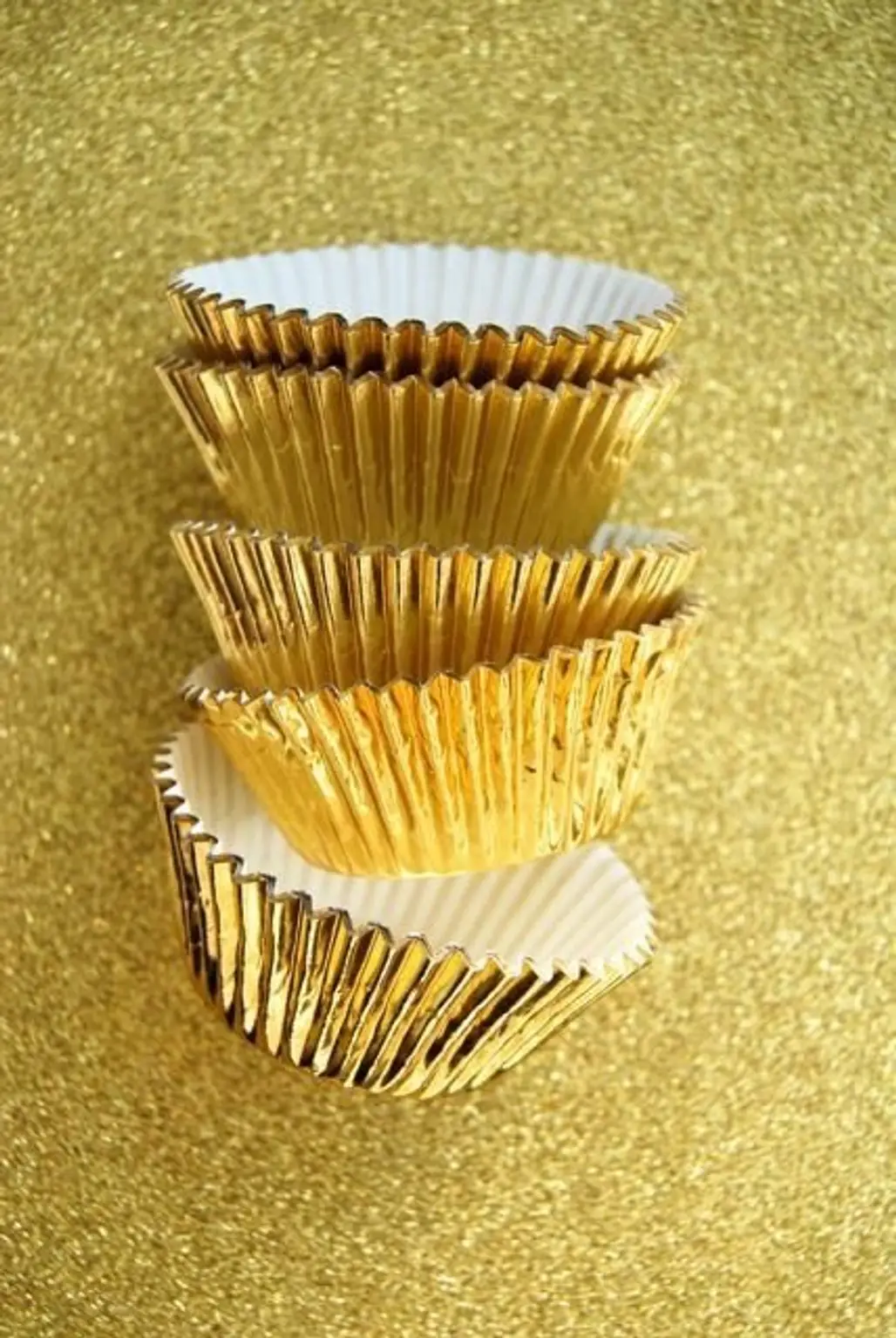 Gold Foil Cupcake Liners