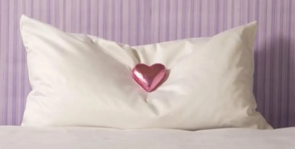 Put a Heart-Shaped Chocolate on the Pillow