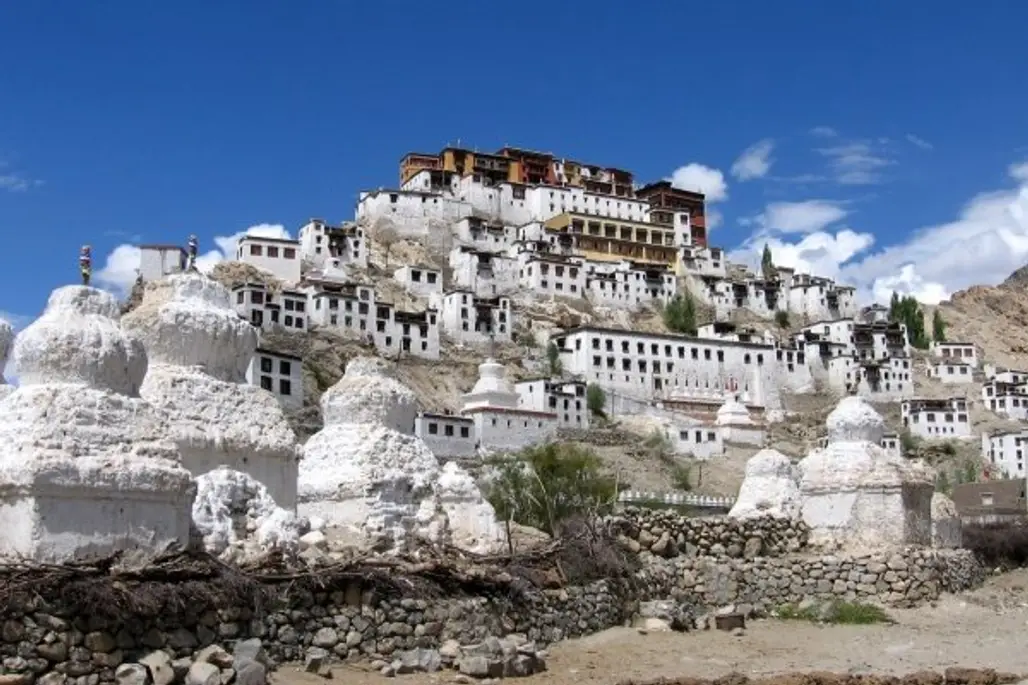 Thikse Monastery,Ladakh,historic site,archaeological site,ruins,