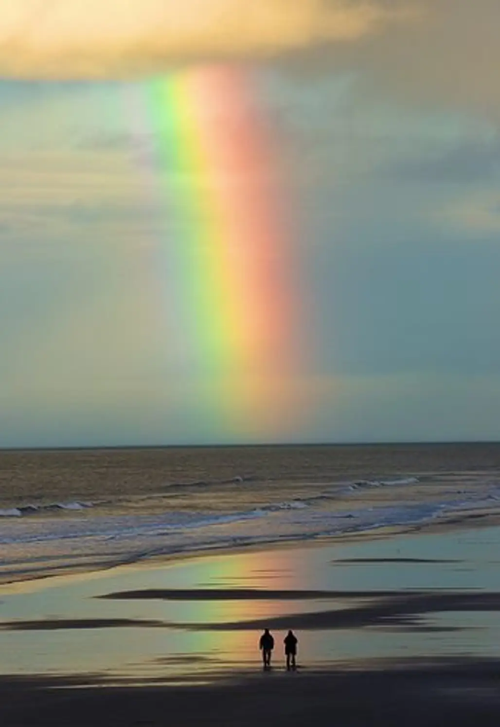 Beach Rainbow, Bamburgh, England
