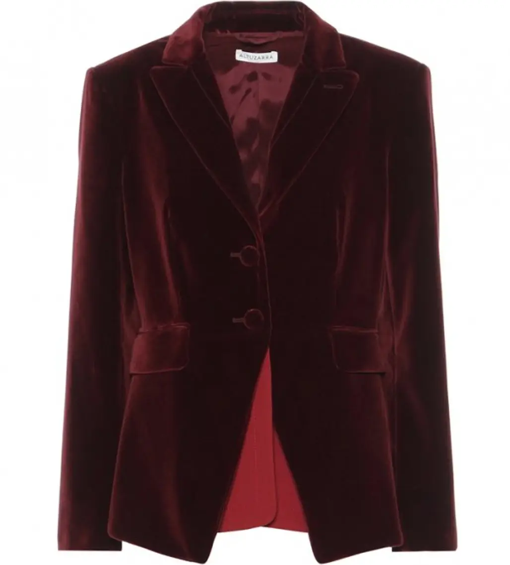 clothing, jacket, outerwear, blazer, maroon,