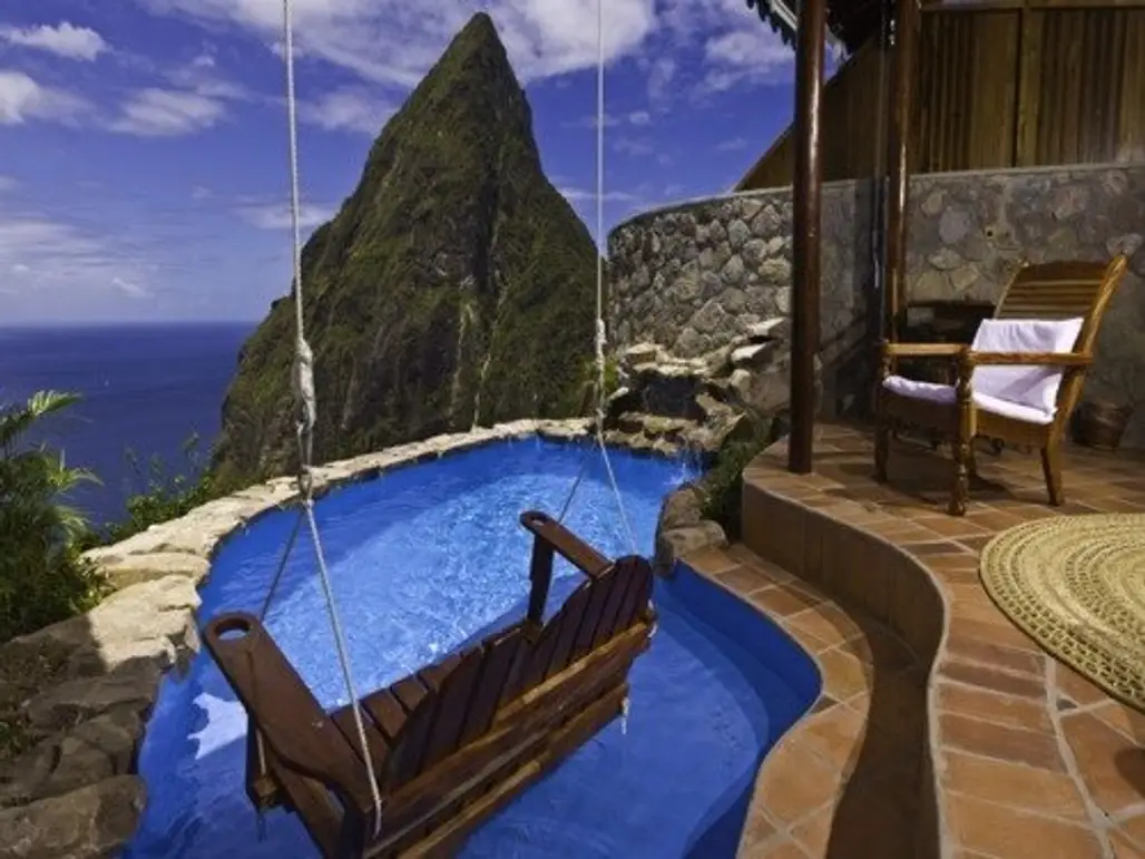 A Swing over an Infinity Pool