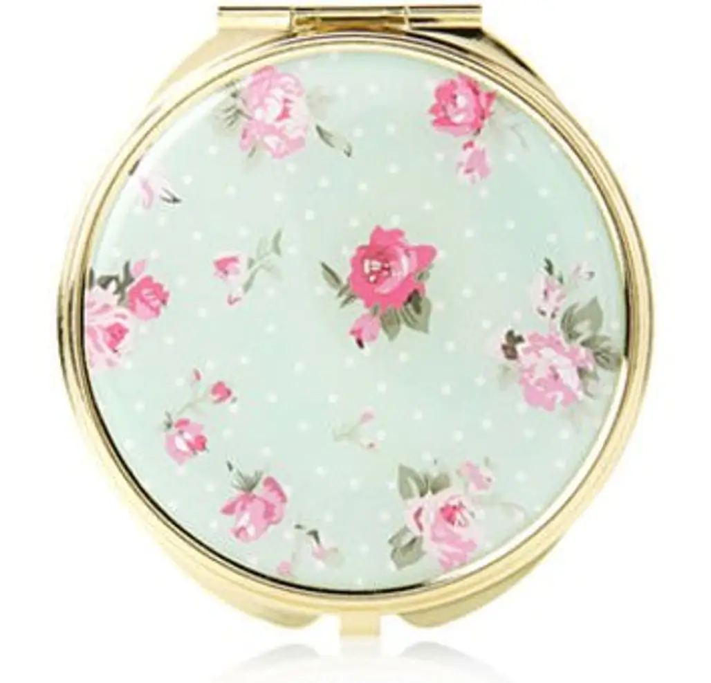 Floral Mirror Compact