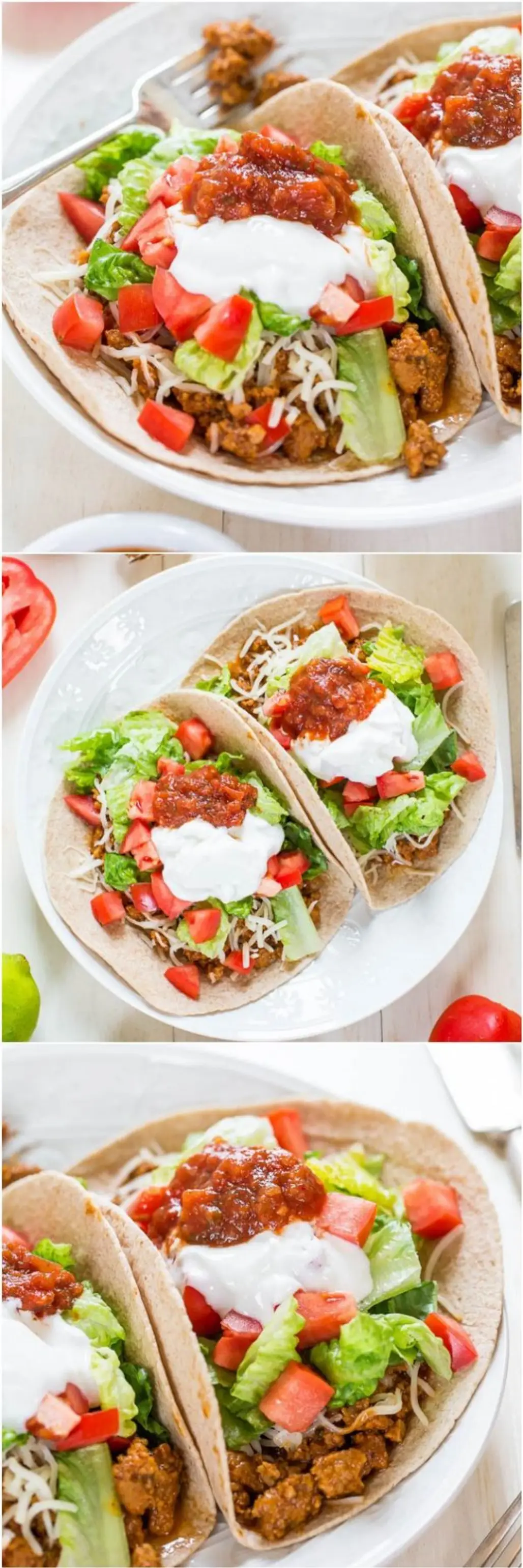 Healthy Vegan "Beefy" Tacos