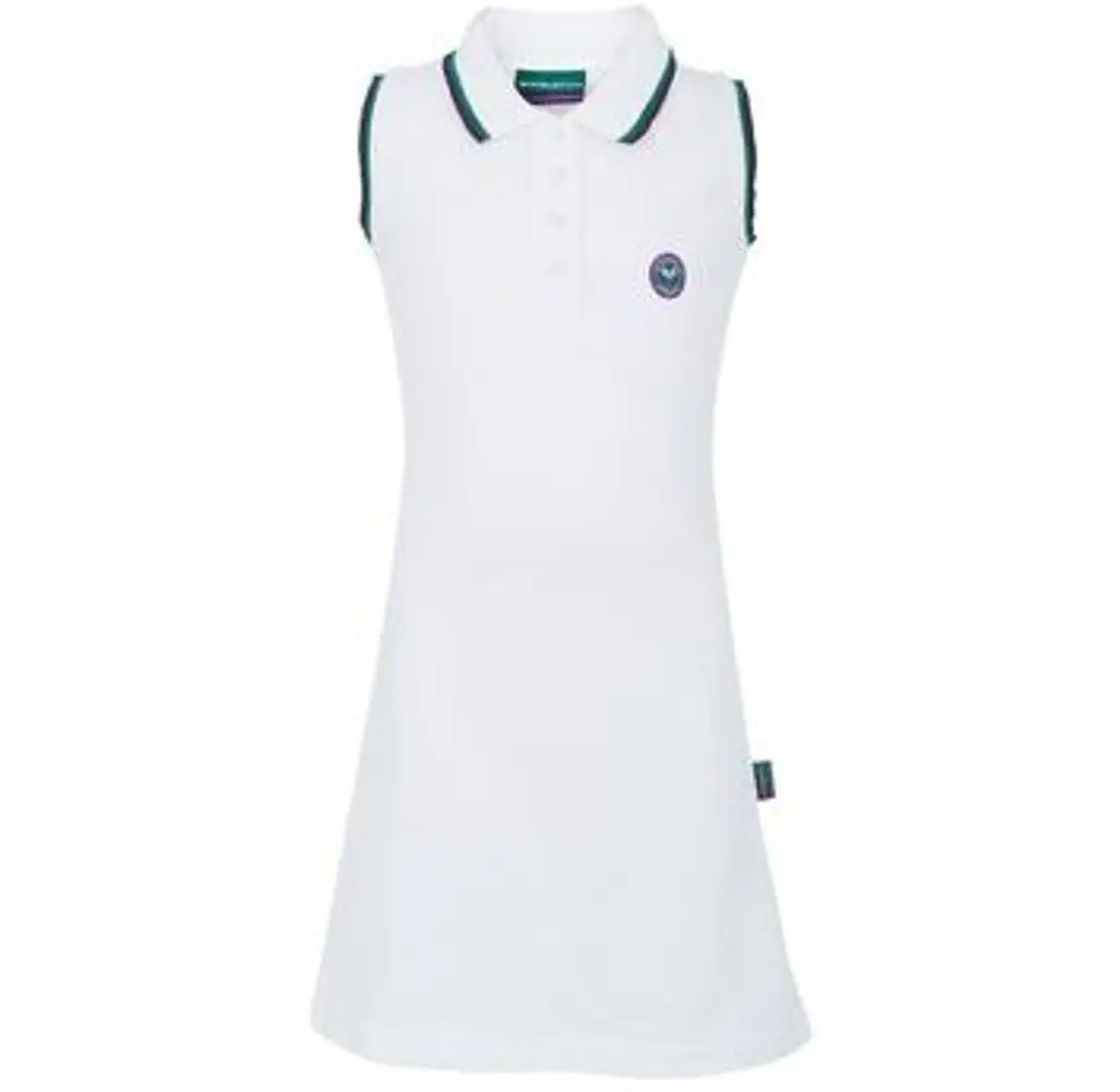 White Pique Tennis Dress