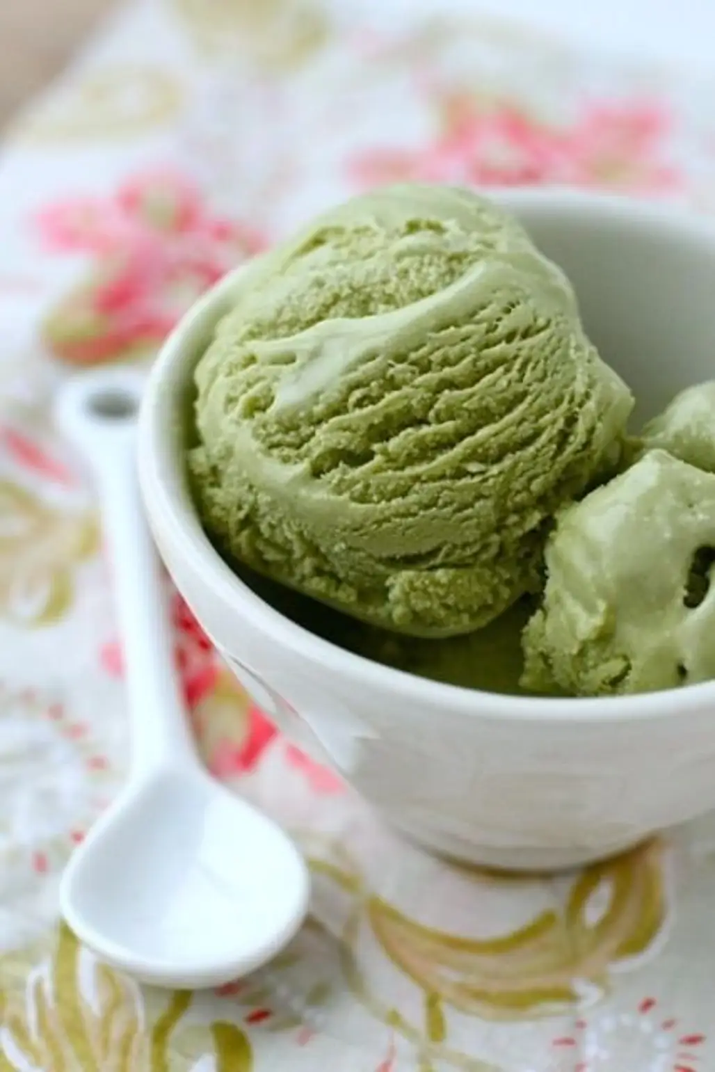 No Machine Needed - 3-Ingredient Green Tea Ice Cream