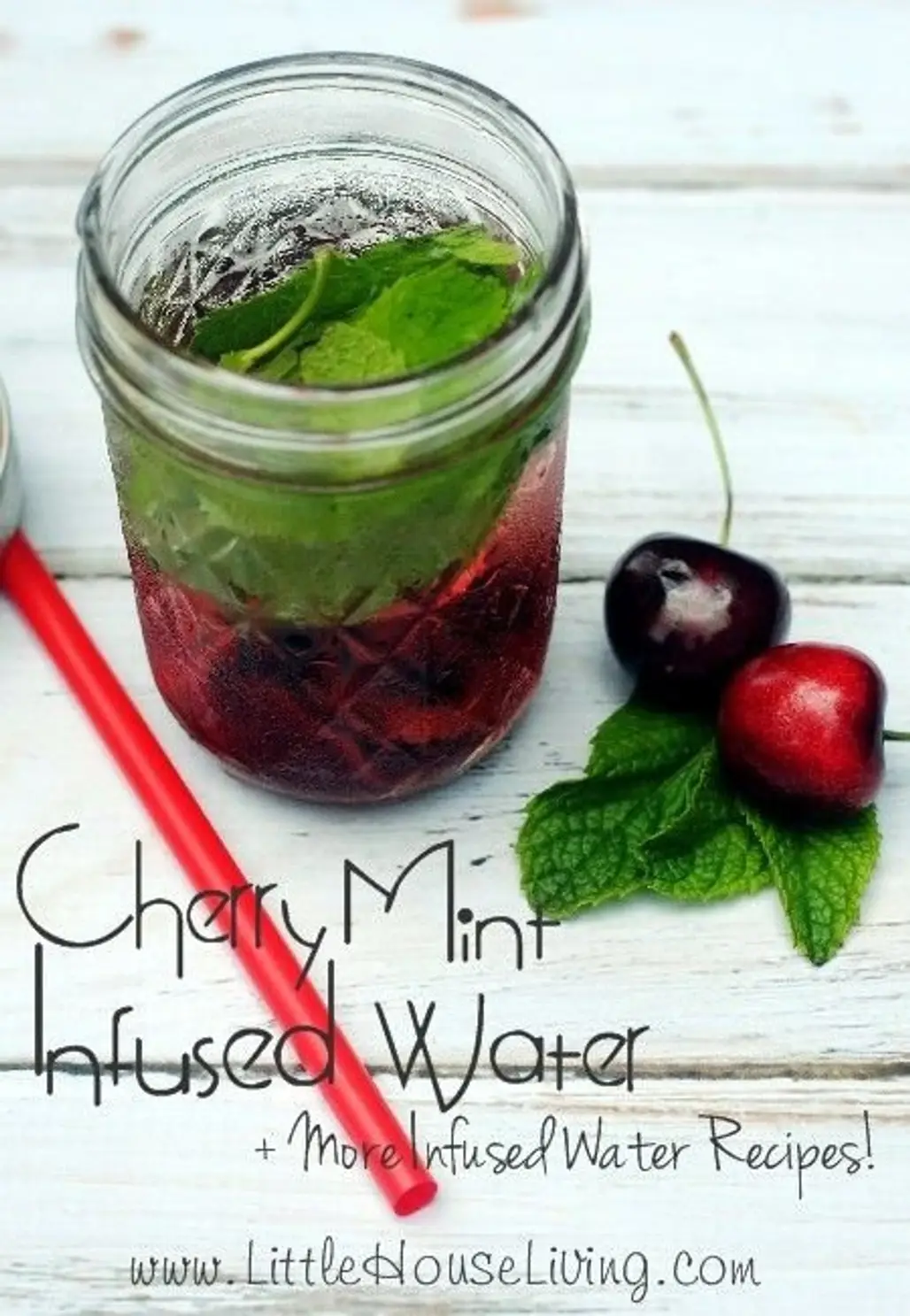 Cherry Mint Infused Water