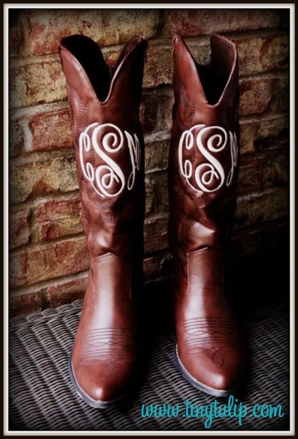 Monogrammed Cowboy Boots