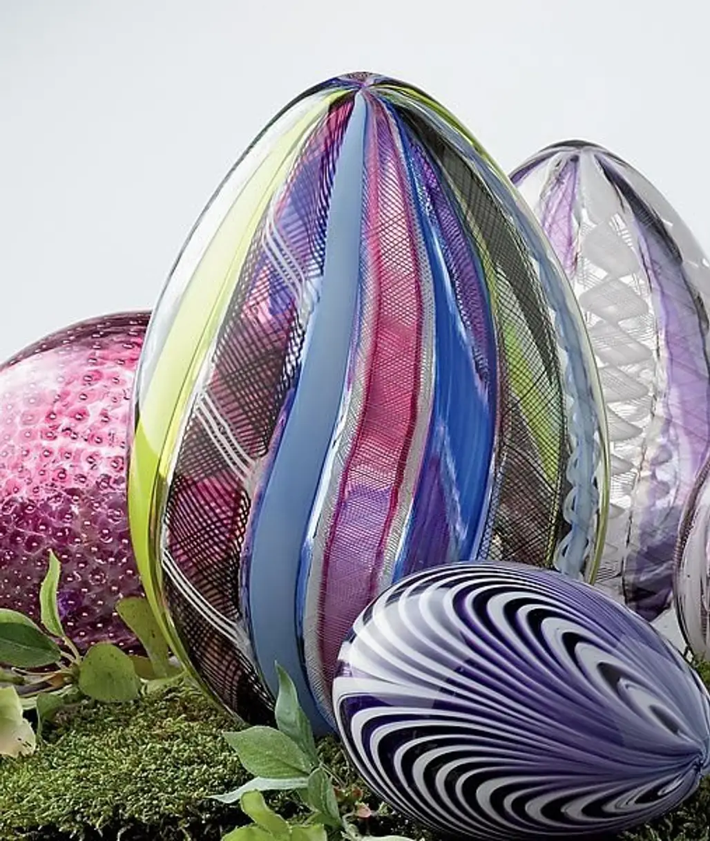"Multicolor Spring Cane Egg"