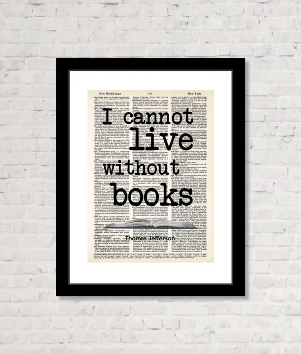 I Cannot Live without Books Print
