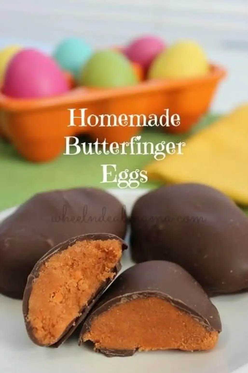 3 Ingredient Homemade Butterfinger Eggs