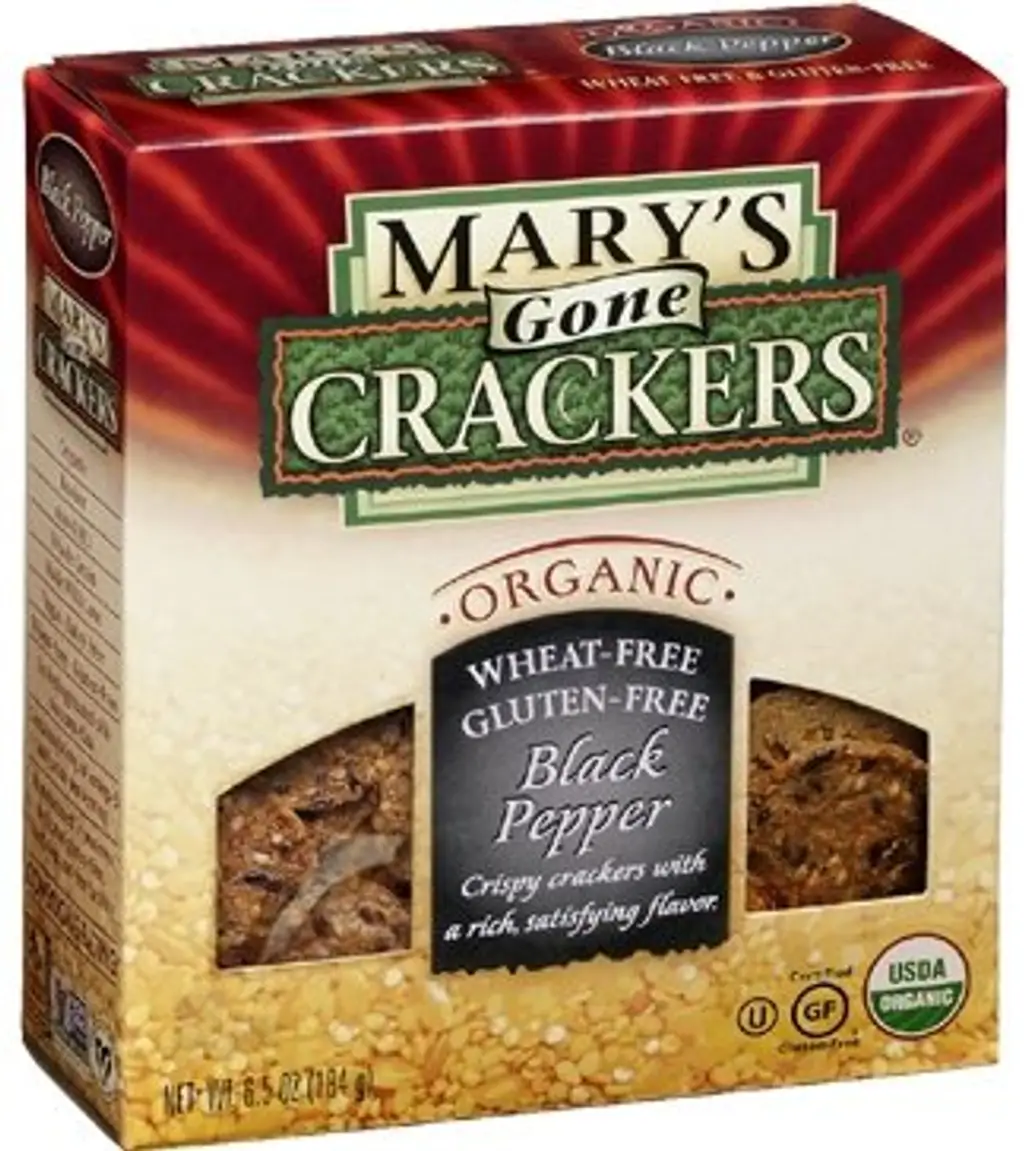 Mary’s Gone Crackers with Hummus