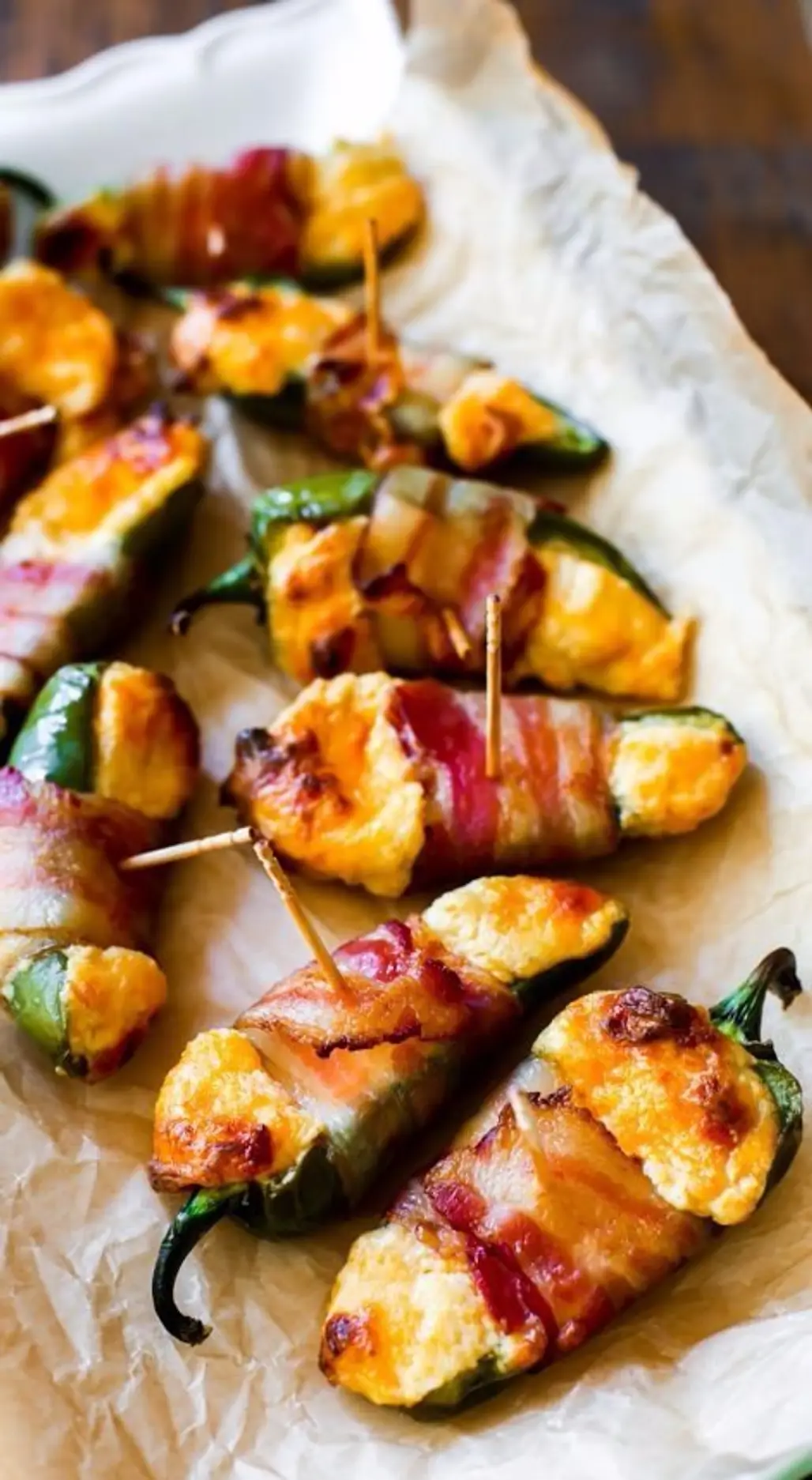 Wrap Jalapenos Stuffed with Cheese
