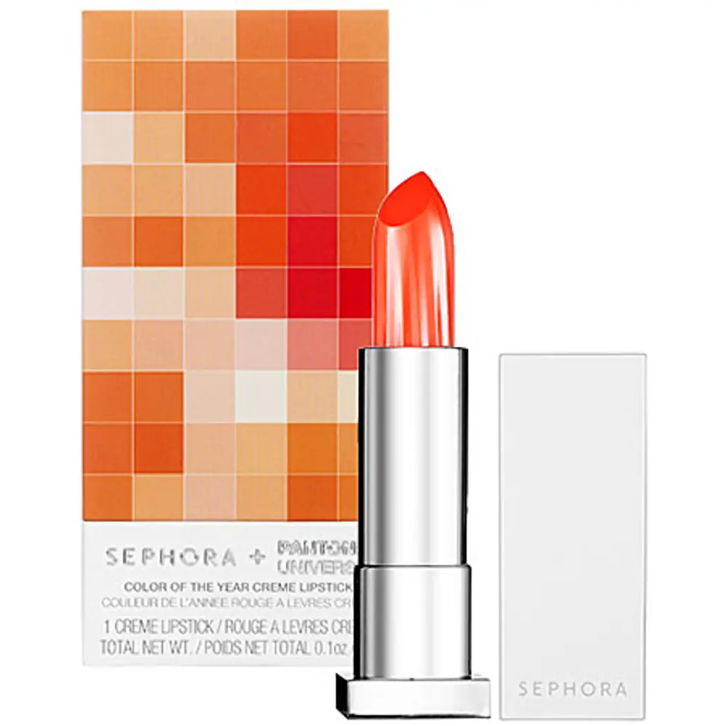 Sephora + Pantone Universe Tangerine Tango Cream Lipstick
