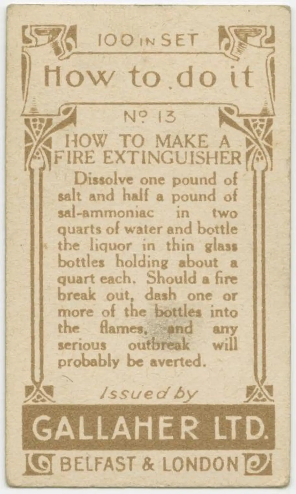 Shouldn't Everybody Need to Know How to Make a DIY Fire Extinguisher?