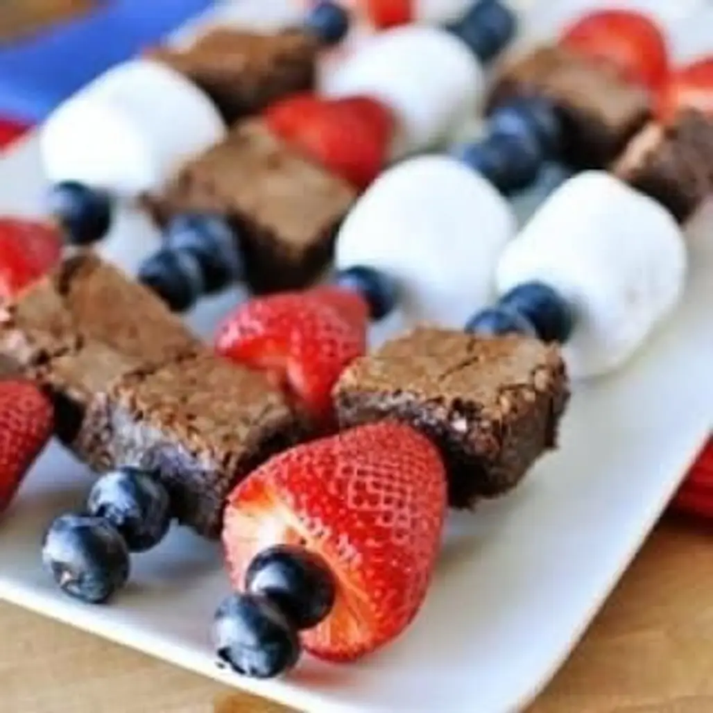 Red White and Blue with Brownie Chunks
