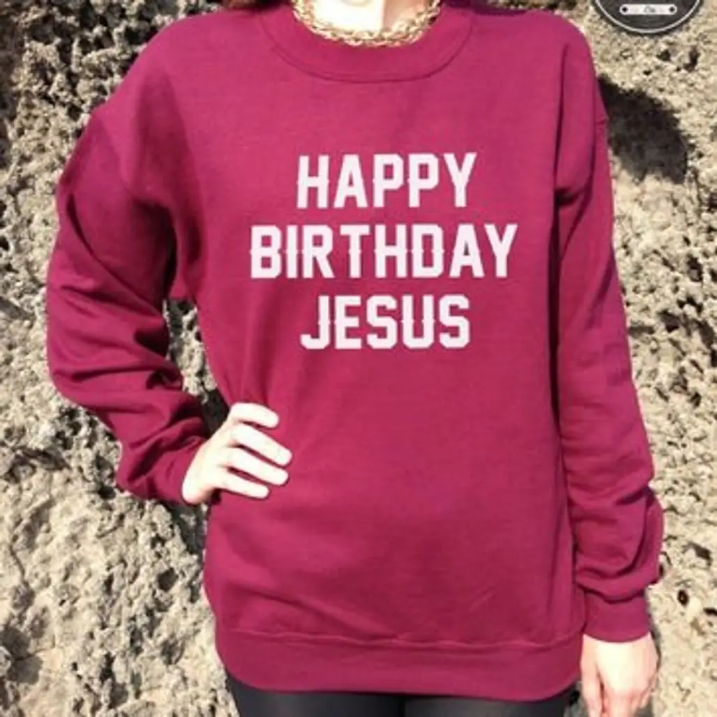 Happy Birthday Jesus Sweater