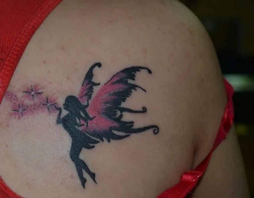 fairy tattoo in 2022 | Fairy tattoo, Flower wrist tattoos, Creepy tattoos |  Artsy tattoos, Fairy tattoo, Tattoos