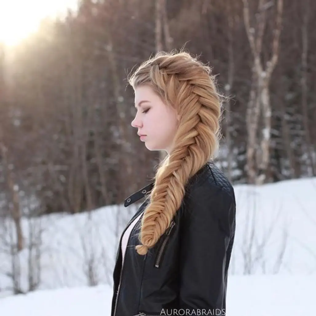 clothing, hair, winter, hairstyle, blond,