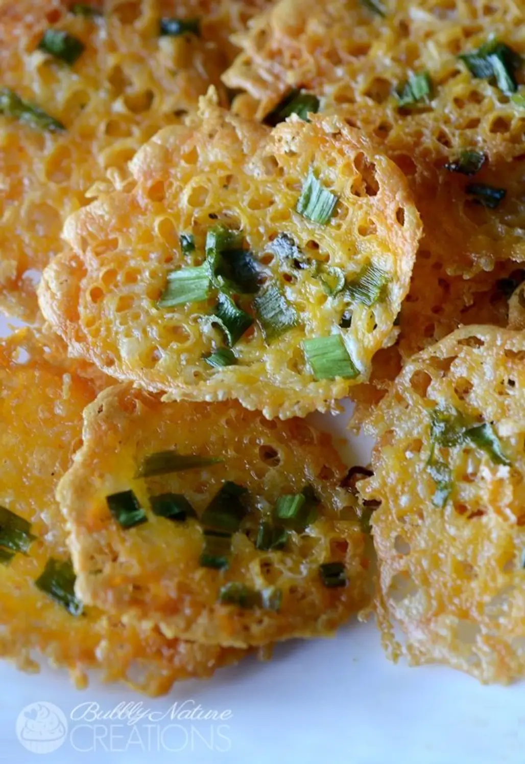 Crispy Cheddar Cheese and Green Onion Chips