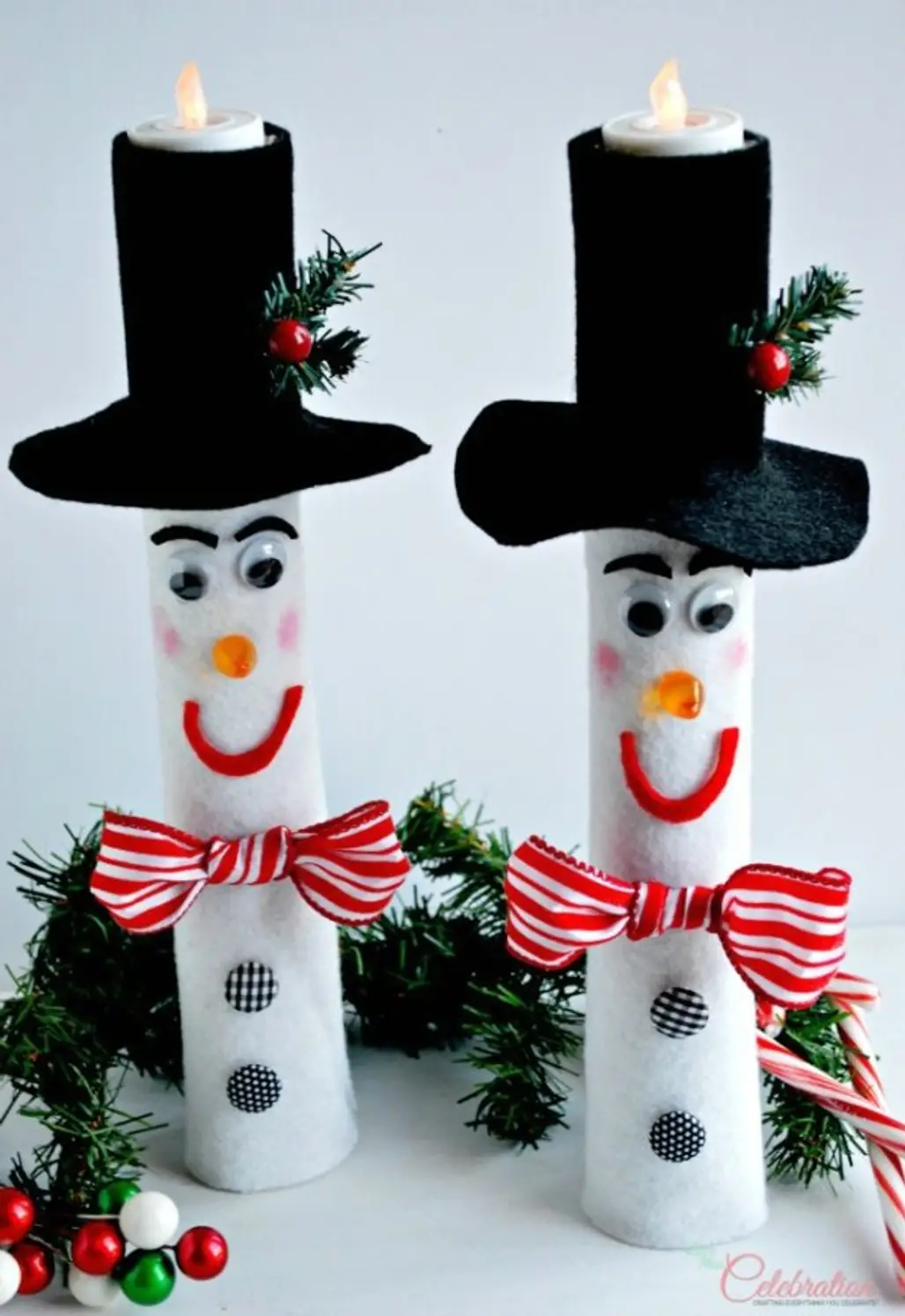 Frosty Family Candles