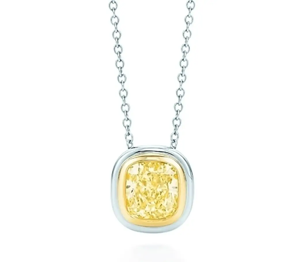 Tiffany Bezet Yellow Diamond Pendant