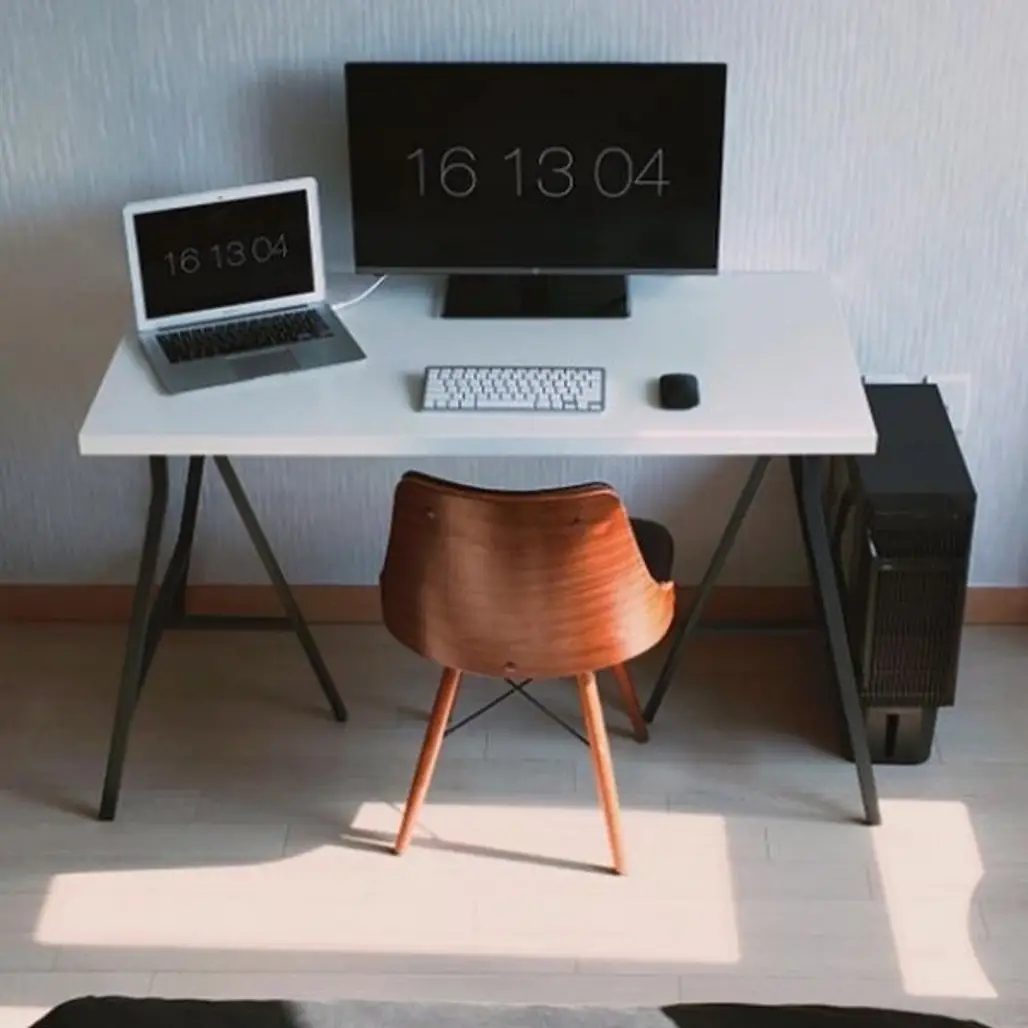 furniture, desk, table, piano, multimedia,