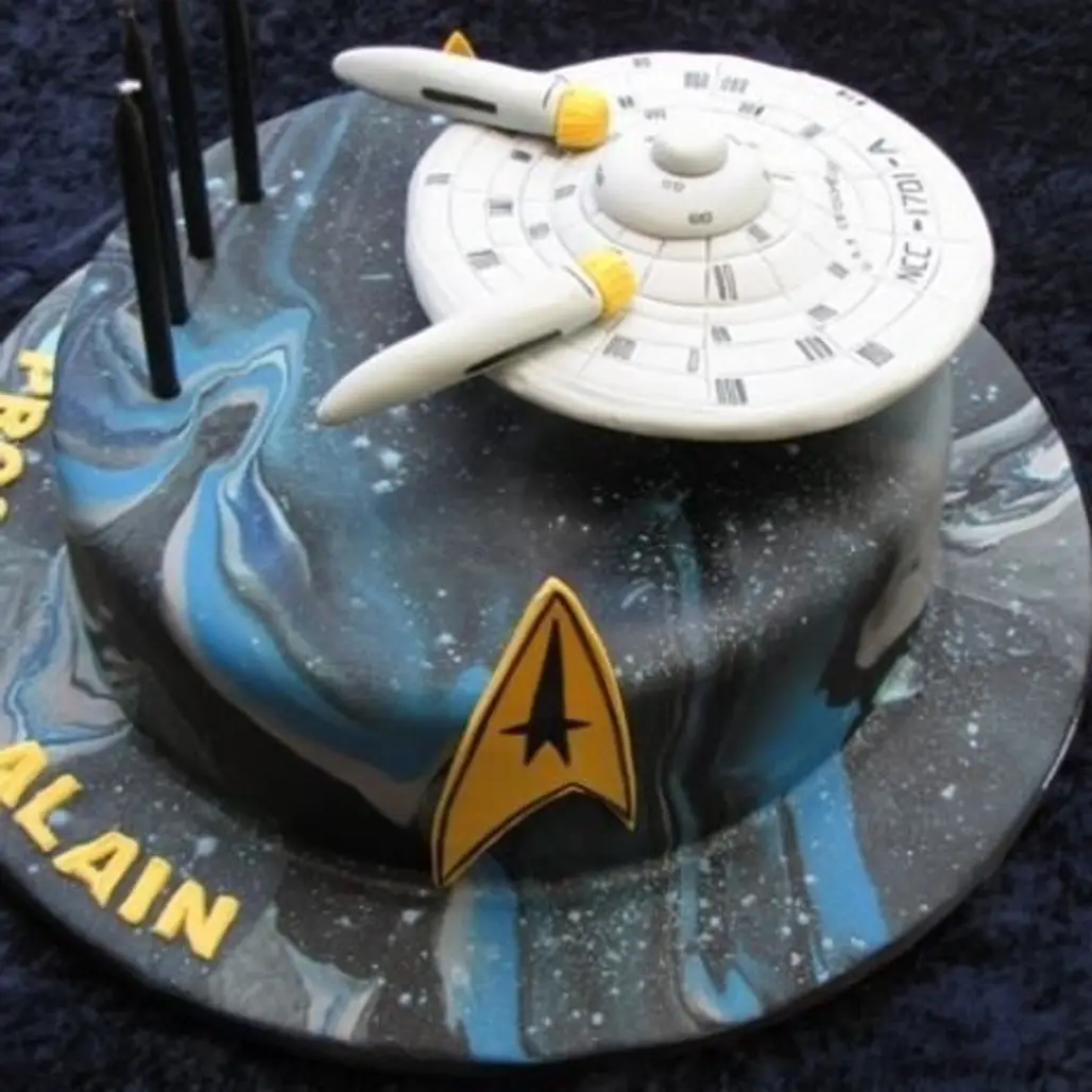 Out of This World Star Trek Cake