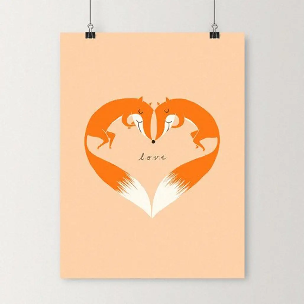 I Love You Foxy,organ,logo,brand,illustration,