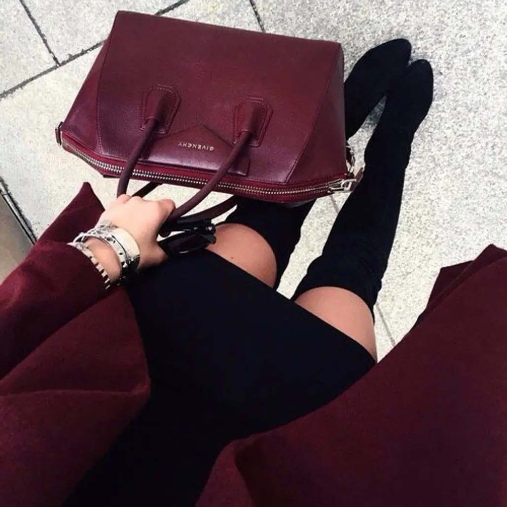 red, black, pink, clothing, handbag,