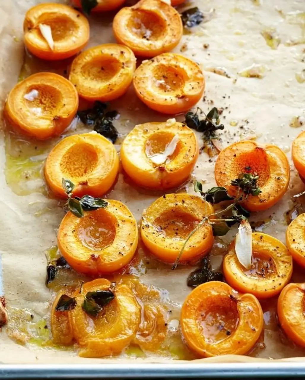 Roasted Apricots with Ricotta and Honey