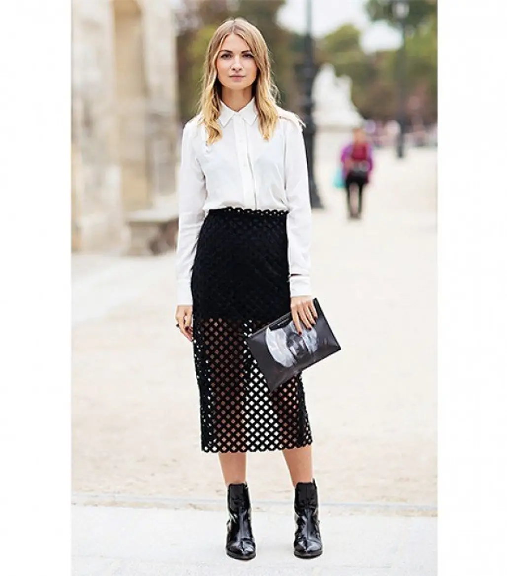 A Mesh Skirt is Unusual and Cool!