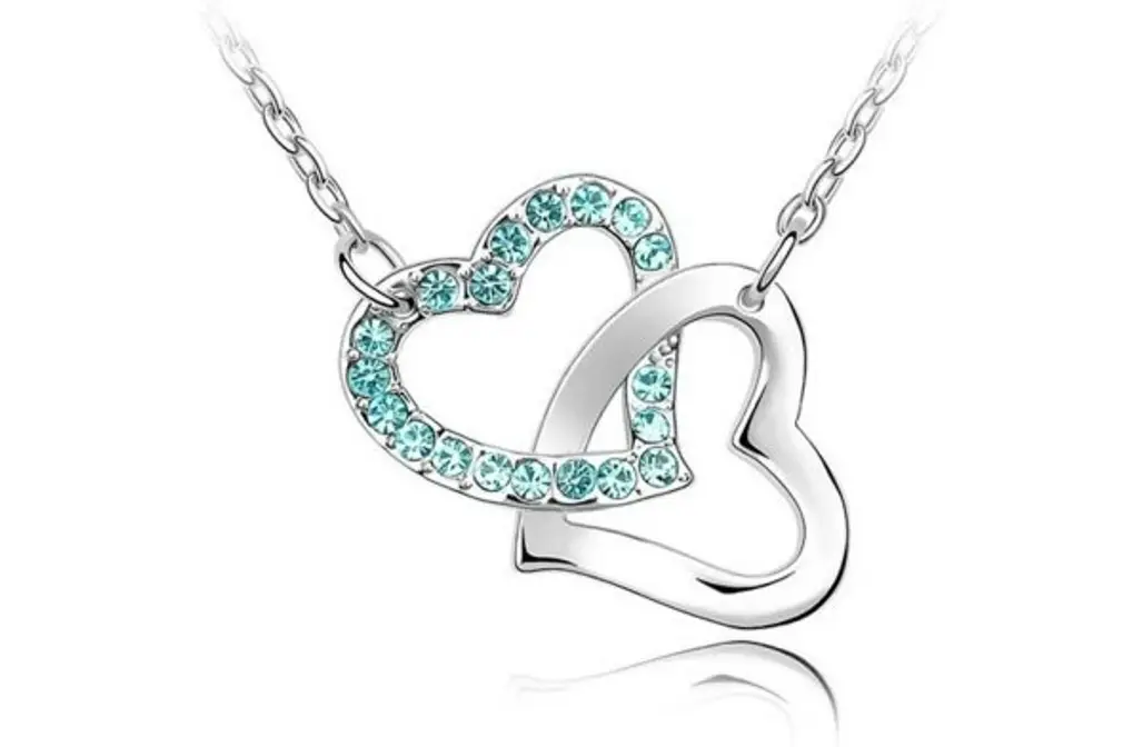 Jewelry Heart to Heart Crystal Rhinestone Lover Choker