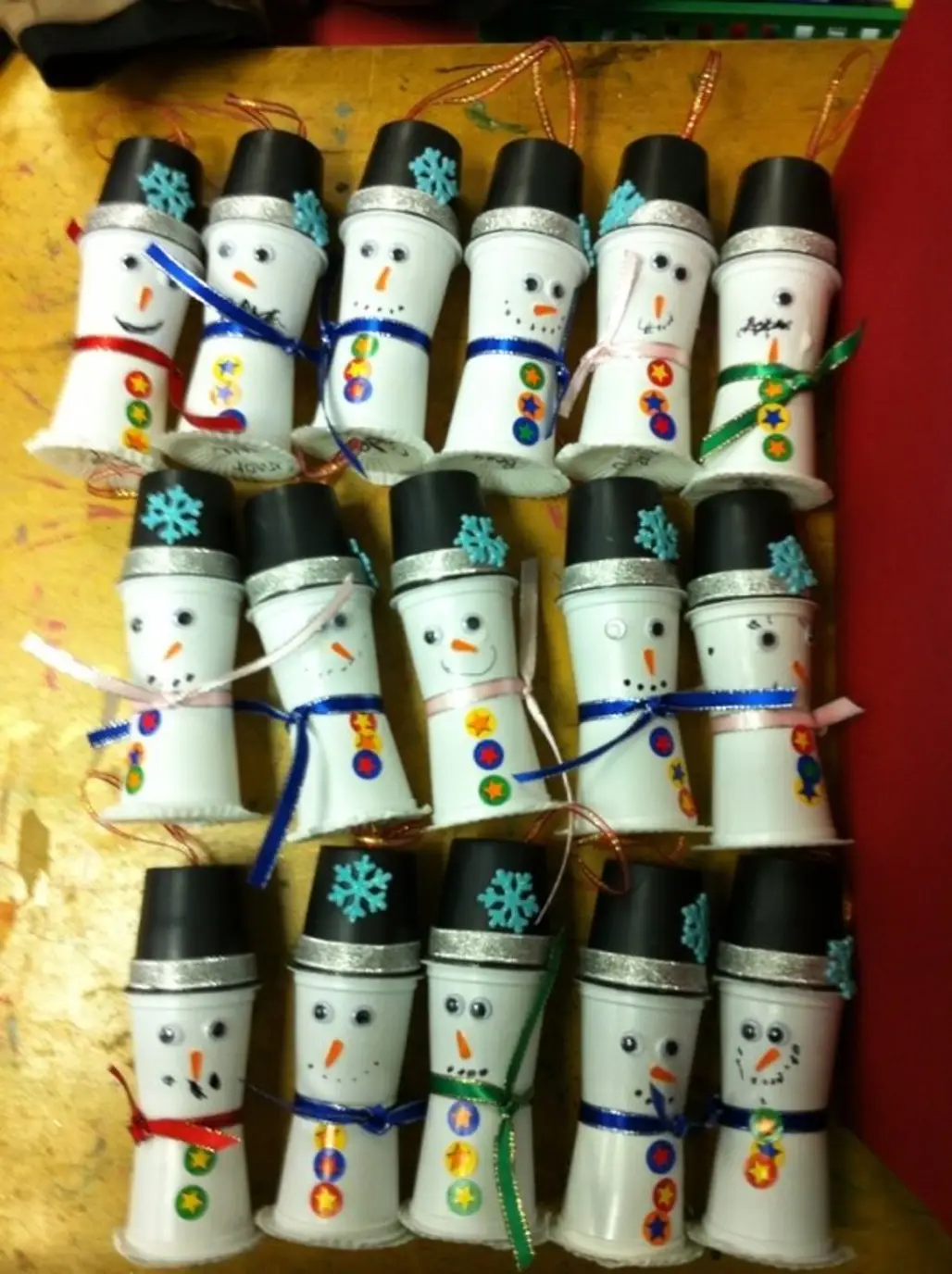 K Cup Snowman Ornaments
